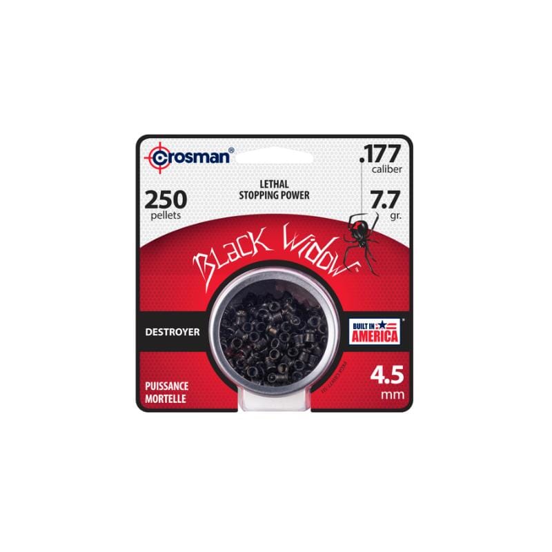Crosman Black Widow hagl 250stk, 0,50g. 4,5mm Luftgevær HUNTERS' POINT 