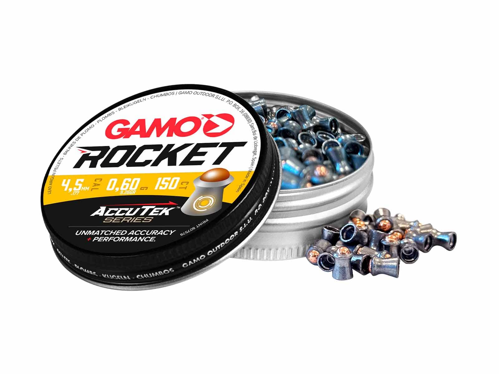 Gamo Accutek - Rocket hagl 150 stk. - 4,5 mm Luftgevær Gamo 