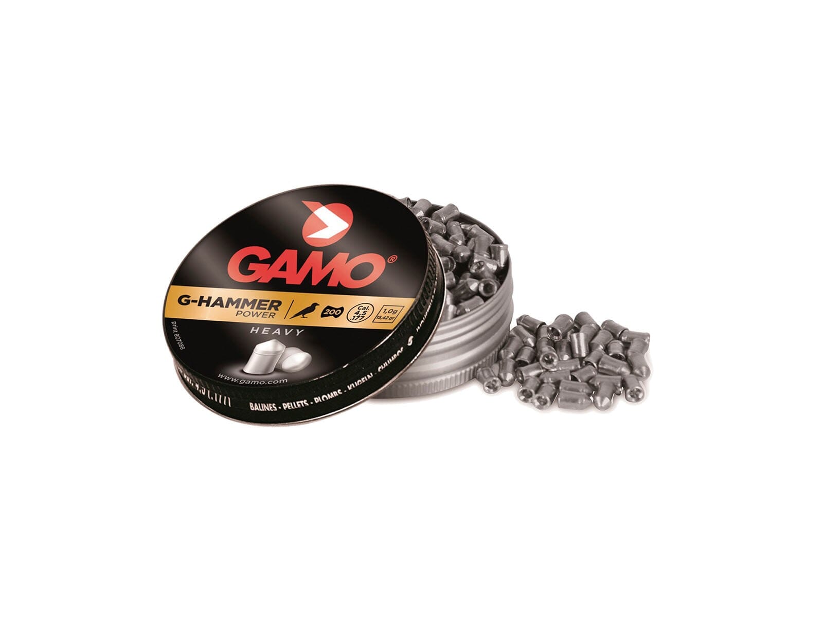 Gamo G-Hammer hagl 200 stk, 4,5 mm 1,0 g. Luftgevær Gamo 