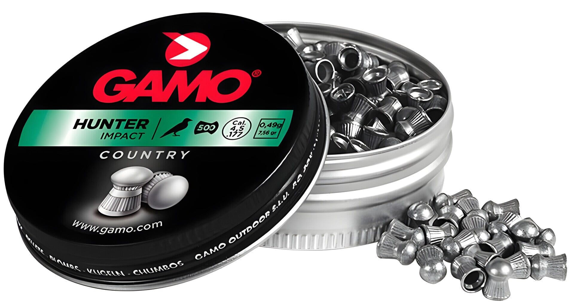 Gamo - Hunter hagl 500 stk. - 4,5 mm Luftgevær Gamo 