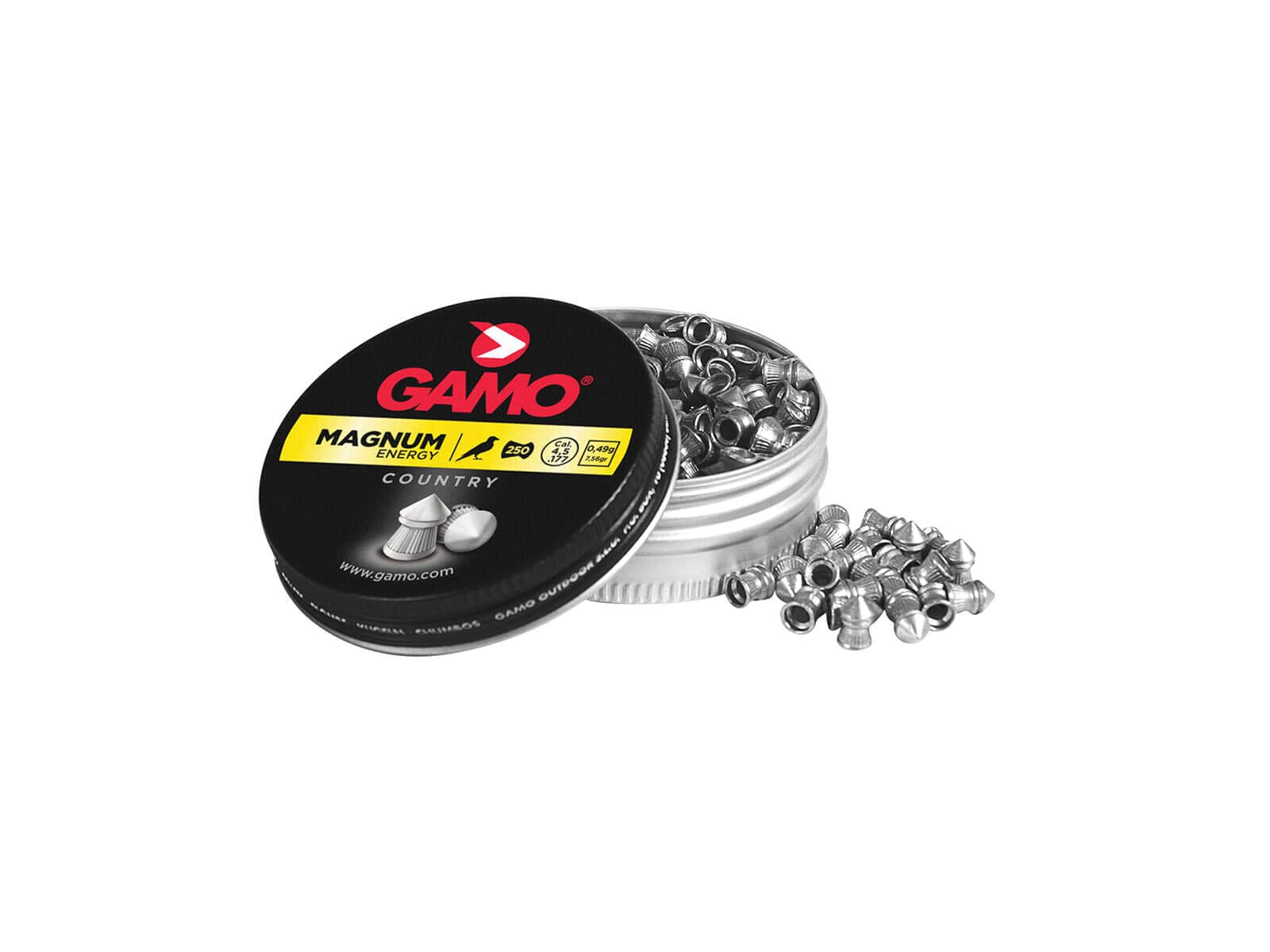 Gamo Magnum hagl 250 stk, 4,5 mm 0,49 g. Luftgevær Gamo 