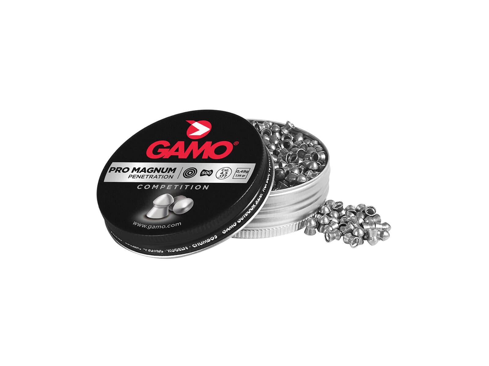 Gamo Pro Magnum hagl 250 stk, 4,5 mm 0,49 g. Luftgevær Gamo 