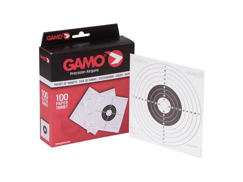 Gamo Skydeskiver 1-10 100 stk. Luftgevær Gamo 