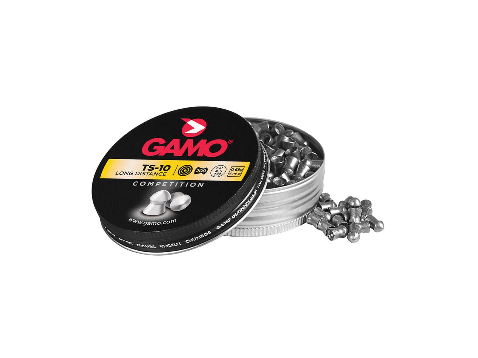 Gamo TS-10 hagl 200 stk, 4,5 mm 0,68 g. Luftgevær Gamo 