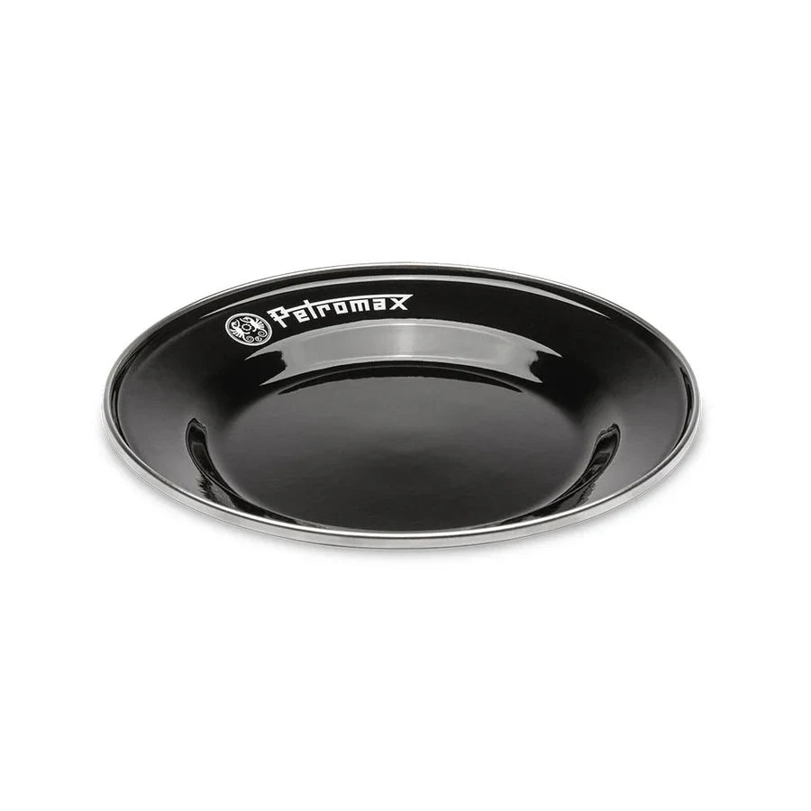 Petromax - Enamel Plate 2 stk. - 18 cm Outdoor udstyr Petromax Sort 