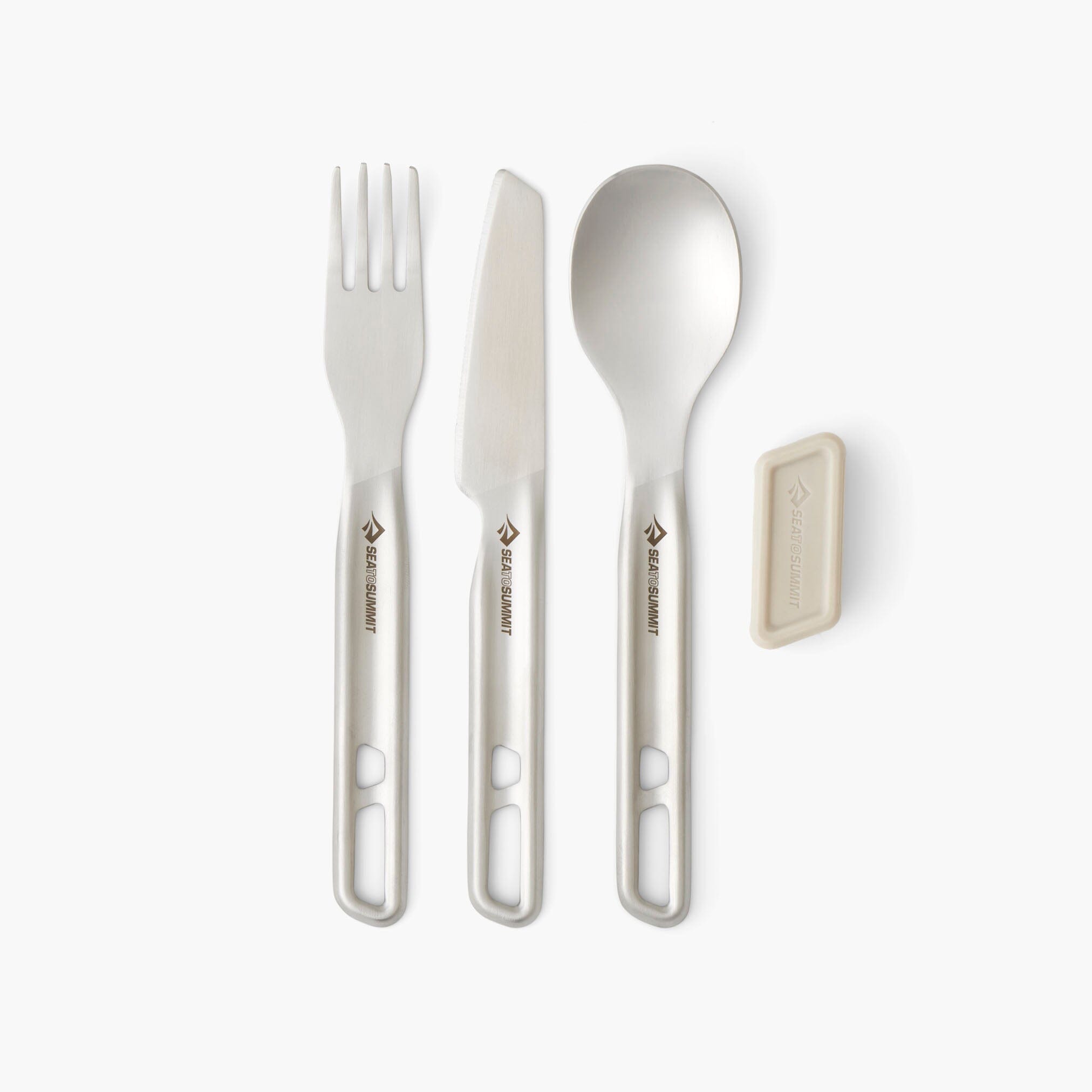 Sea to Summit - Detour Satinless Steel Cutlery Set Camping Spisesæt Sea to Summit 