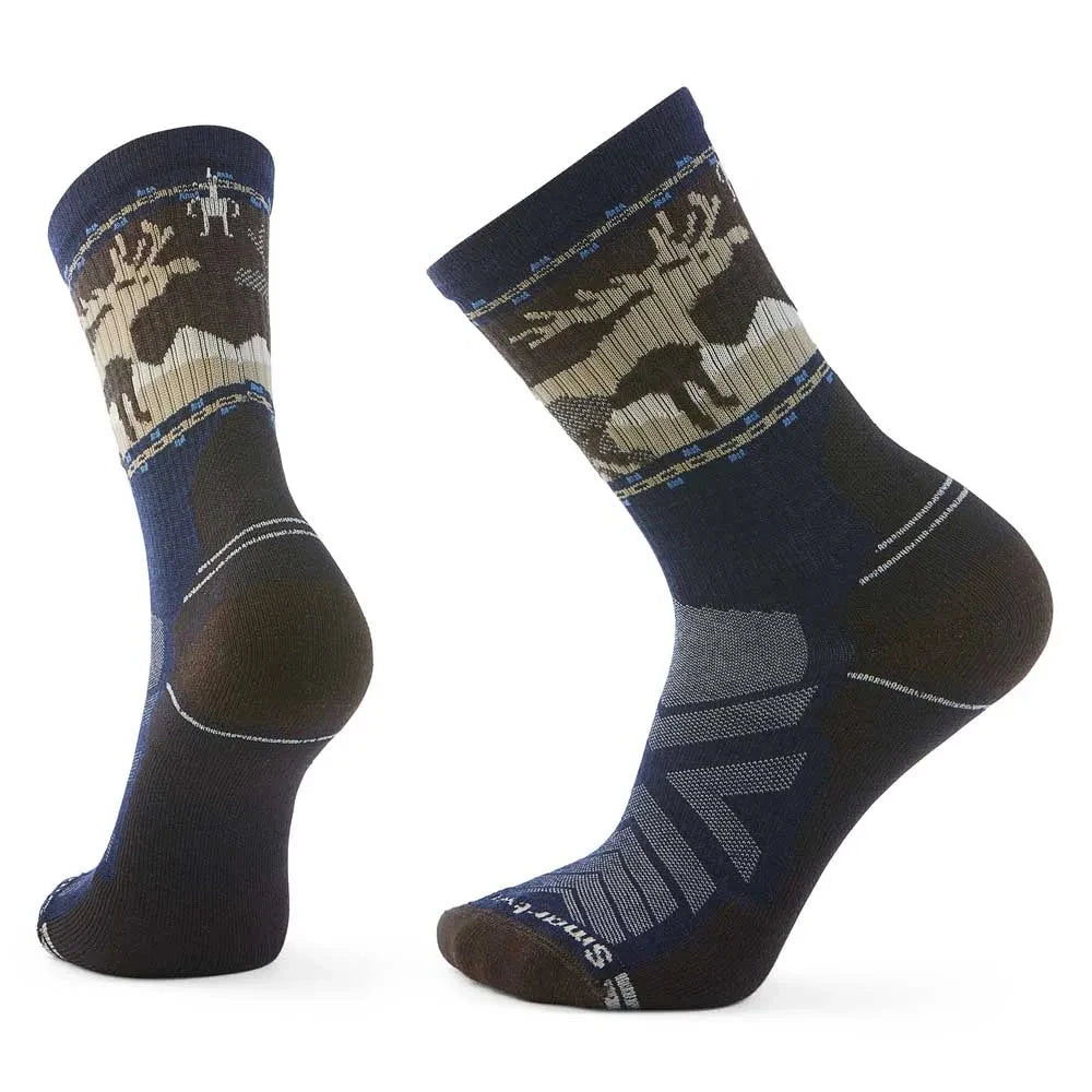 Smartwool - Light Cushion Mountain Moose Crew Strømper Smartwool 