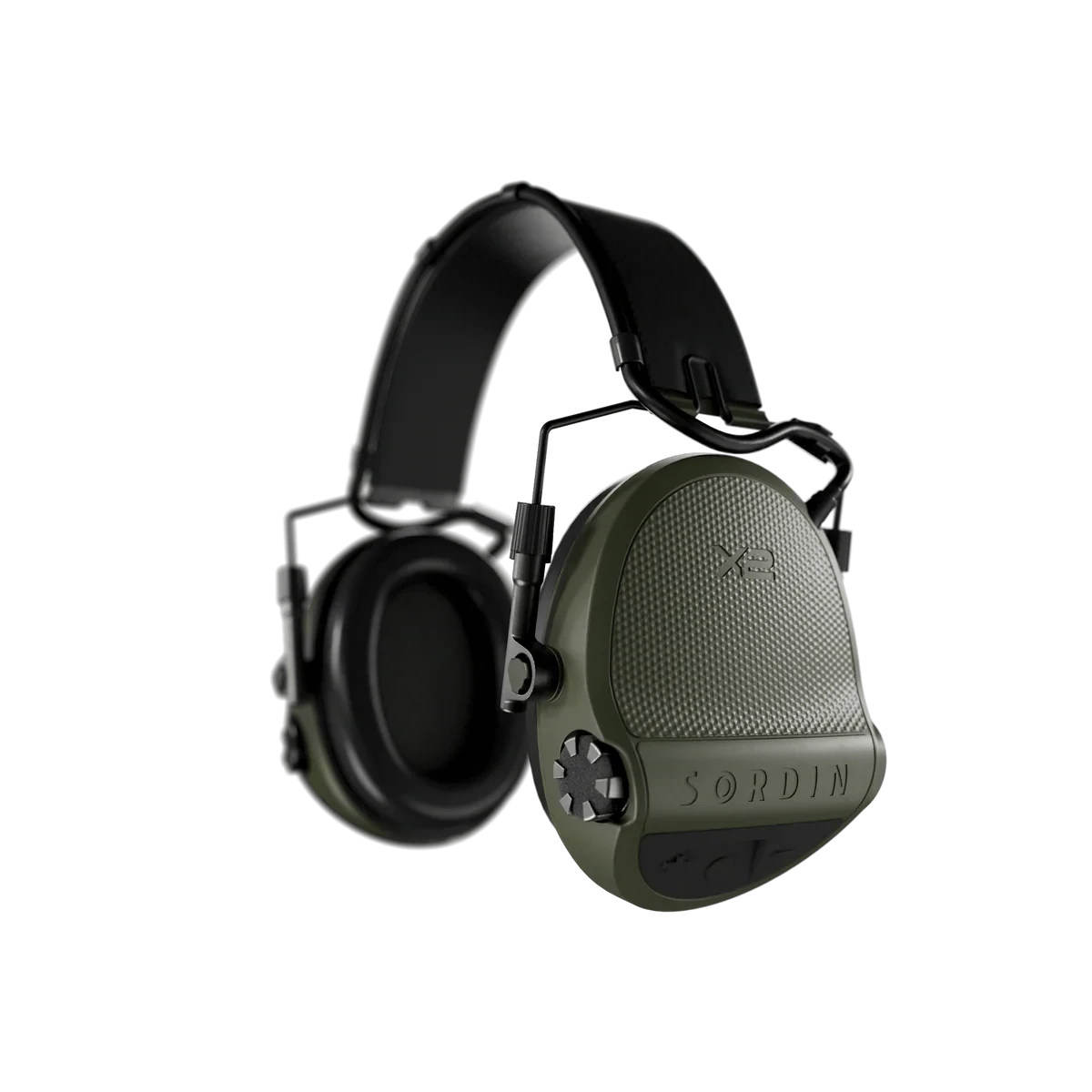 Sordin - X2 - Leather Headband - Gel - Green Høreværn Sordin 