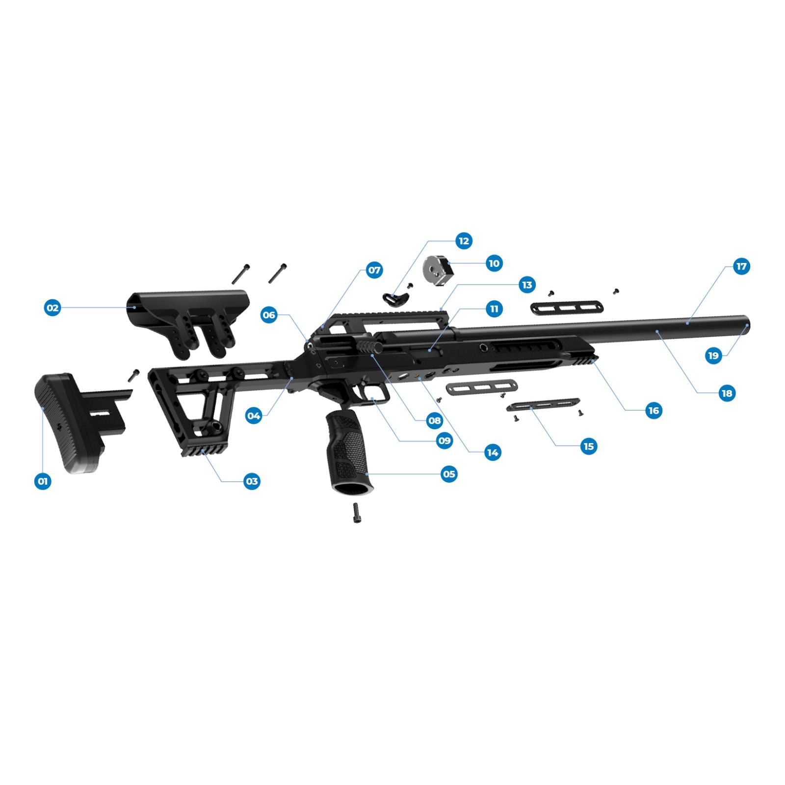 Stoeger - XM1 Pro PCP - 4,5 mm - 305 m/s - m/kikkert 3-9x40 + 2 x 12-skuds magasiner Luftgevær Stoeger 