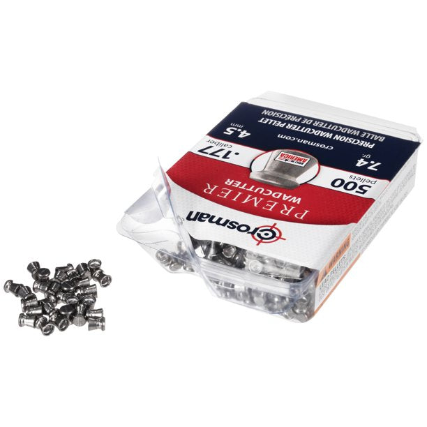 Crosman flad hagl 500 stk, 0,48 gr Luftgevær HUNTERS' POINT 