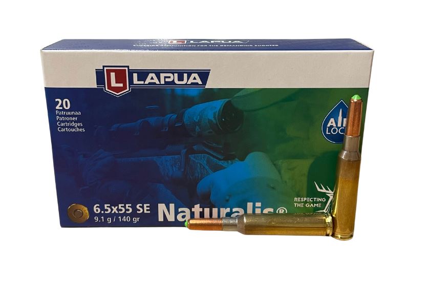 Lapua Naturalis 6,5x55 SE 9,1g./140gr. 20 stk. Haglpatroner Lapua 