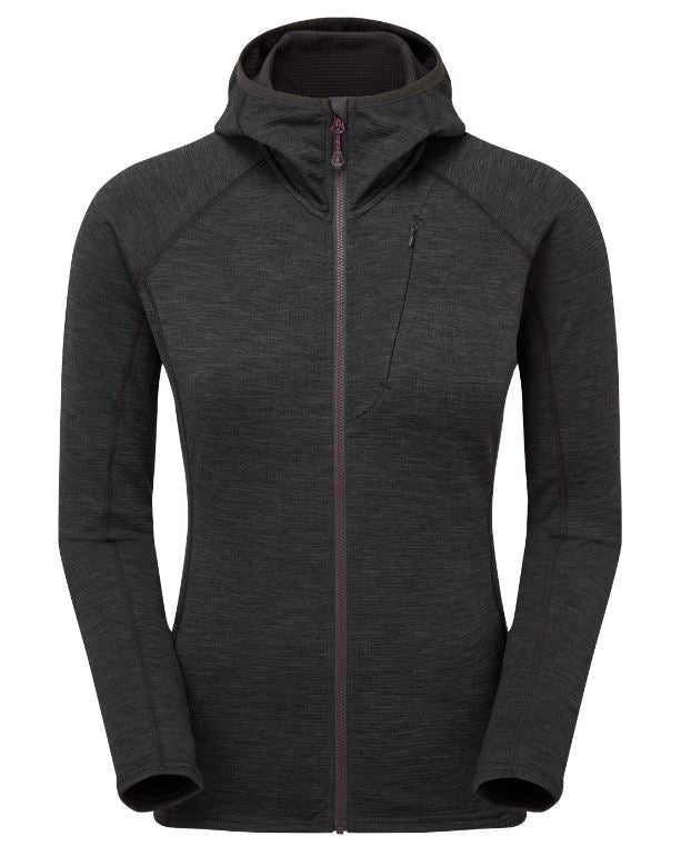 Montane - Fem Protium Lady Trøje Med Hætte Jagtjakke / Outdoor jakke / Jagttøj Montane Charcoal 34 